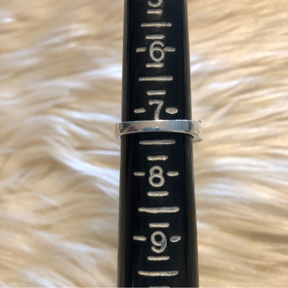 Sterling silver ring with pink and white opals size 7.25 - Picture 4 of 9